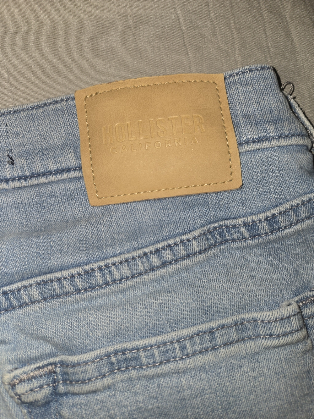 Hollister Light Wash Denim Jeans - Light Blue